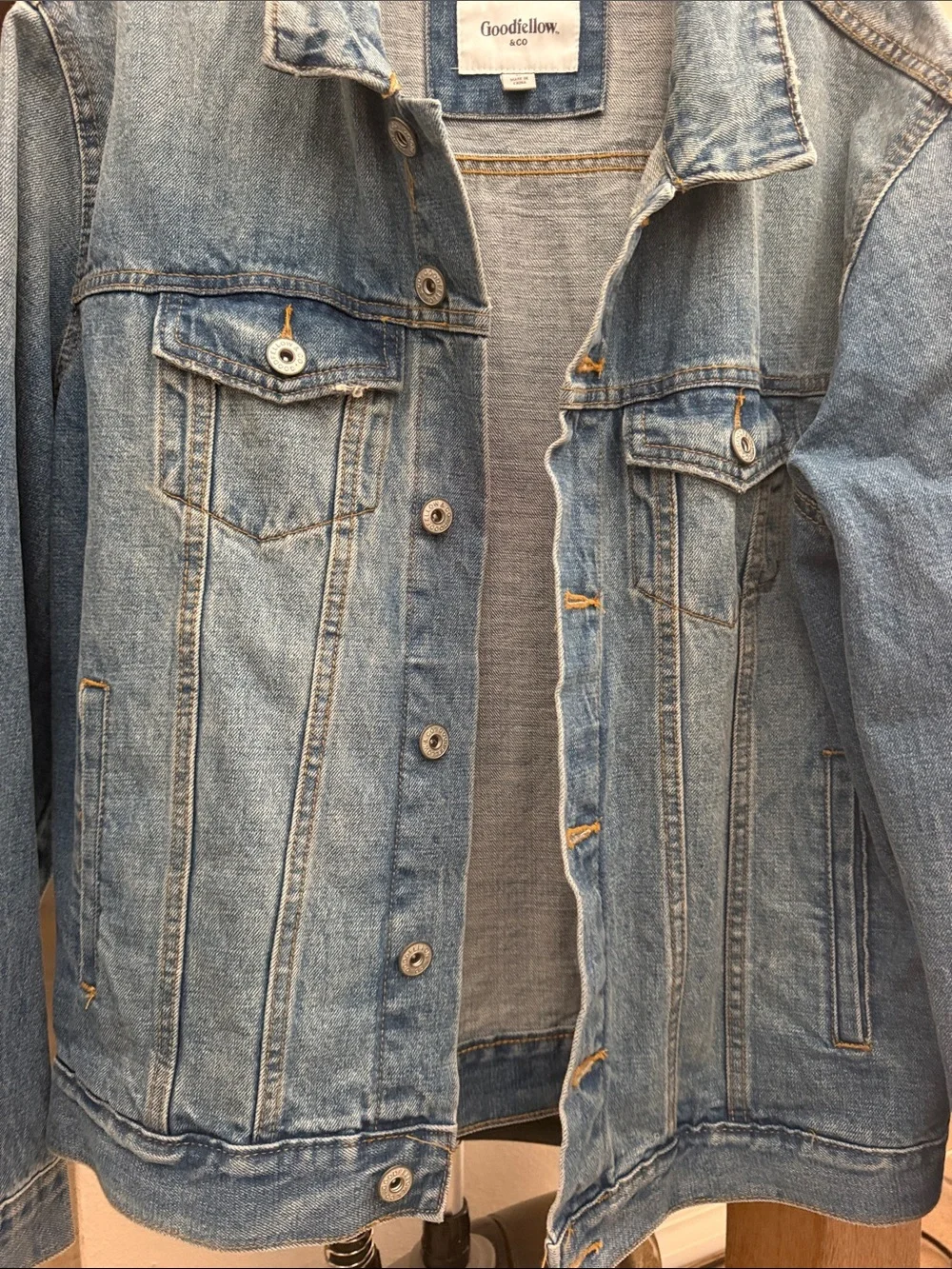Goodfellow & Co Light Blue Denim Shirt Jacket